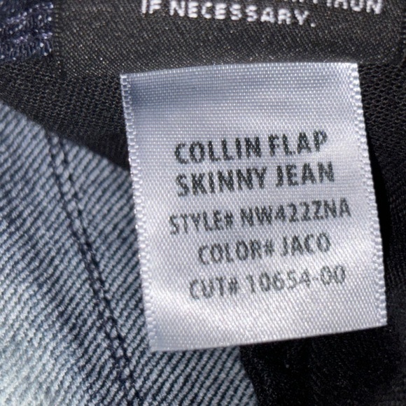 Excellent Condition Hudson Collin Flap Dark Blue Skinny Jeans Sz 26 - Picture 4 of 5